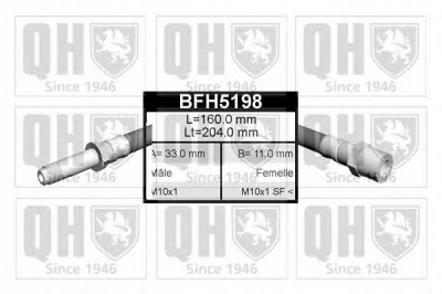 QUINTON HAZELL bfh5198 -  Тормозной шланг